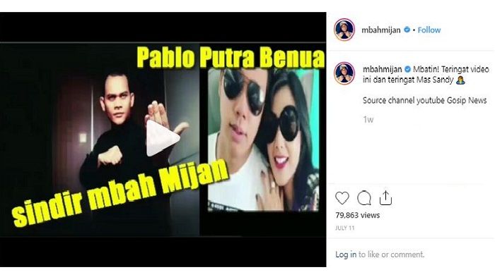 Unggahan Mbah Mijan baru-baru ini yang menyinggung Rey Utami dan Pablo Benua