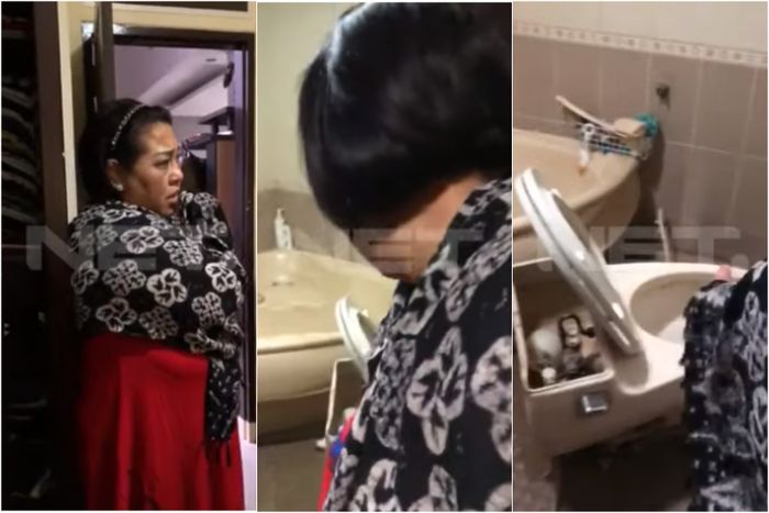 Nunung tunjukkan tempatnya membuang <a href='https://pontianak.tribunnews.com/tag/sabu' title='sabu'>sabu</a> miliknya