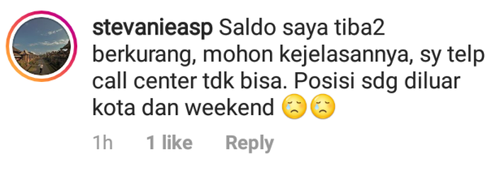 Keluhan saldo rekening Bank Mandiri berkurang bahkan menjadi nol.
