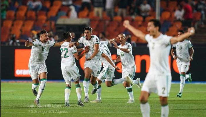 Timnas Aljazair juara Piala Afrika 2019 setelah mengandaskan Senegal pada laga final di Kairo, 19 Juli 2019.