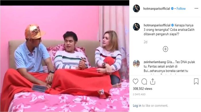 Unggahan Hotman Paris