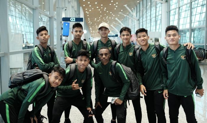 Timnas U-15 Indonesia bertolak ke Thailand untuk tampil di Piala AFF U-15 2019
