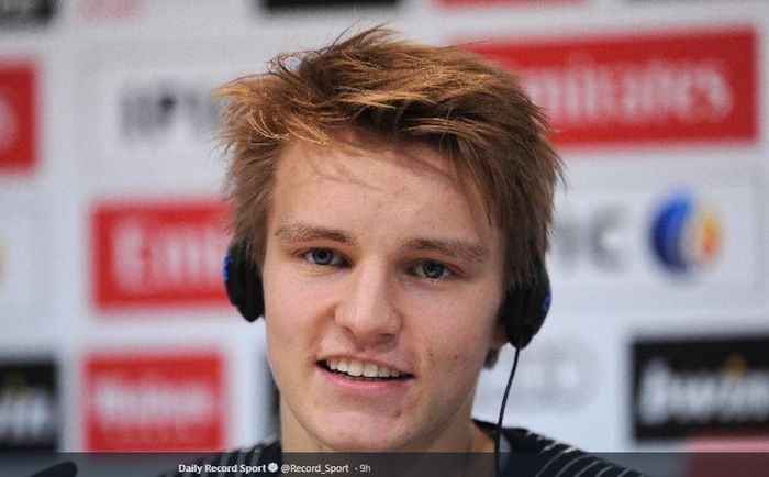 Gelandang Real Madrid yang dipinjamkan ke Real Sociedad, Martin Odegaard.