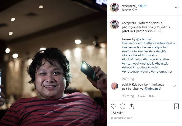 Penampilan Cecep Reza masih seperti dulu