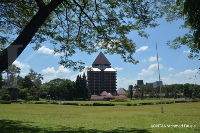 Gedung rektorat universitas Indonesia Depok, Jawa Barat Pho KONTAN/Achmad Fauzie