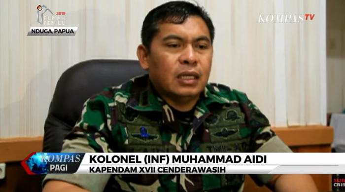 Kapendam XVII/Cenderawasih, Kolonel Inf Muhammad Aidi Kompas TV