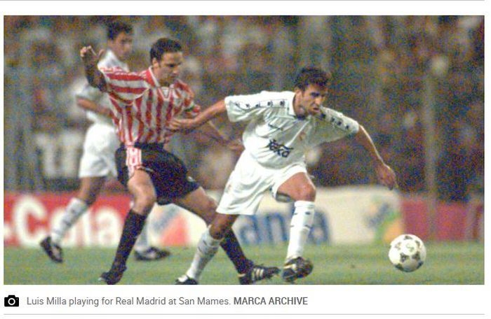 Mantan pelatih timnas Indonesia, Luis Milla, pernah mengalami cedera di Real Madrid.