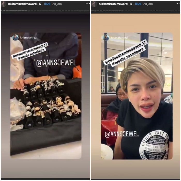 Nikita Mirzani beri sahabatnya cincin <a href='https://pontianak.tribunnews.com/tag/berlian' title='berlian'>berlian</a> sebagai kado
