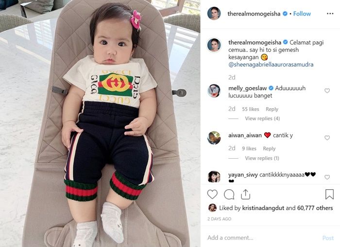 Pakaian anak Momo Geisha buat netizen tercengang