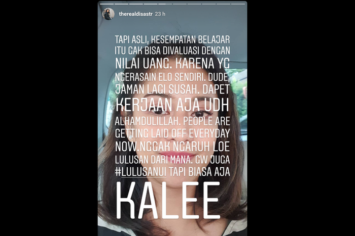 Komentar Dian Satro soal pernyataan lulusan UI yang viral.