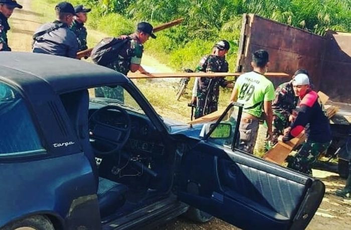 Penyelundupan otomobil Porsche yang berhasil digagalkan anak buah TNI