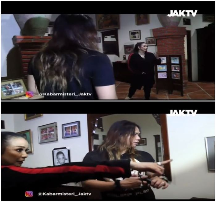 Jennifer Jill menjelaskan barang-barang antik yang ada di vilanya