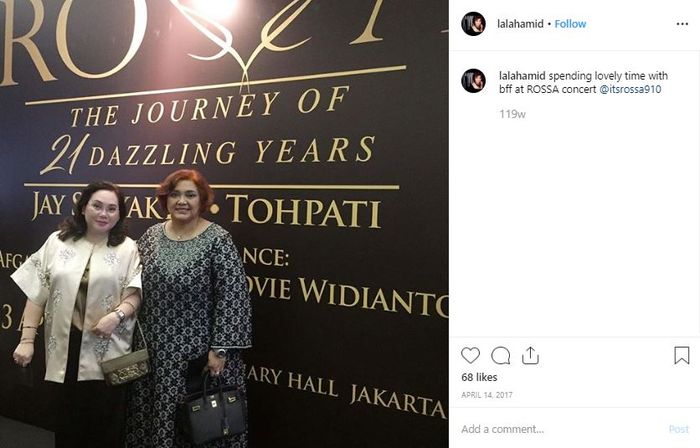 Tri Hanurita nonton konser bareng Lala Hamid