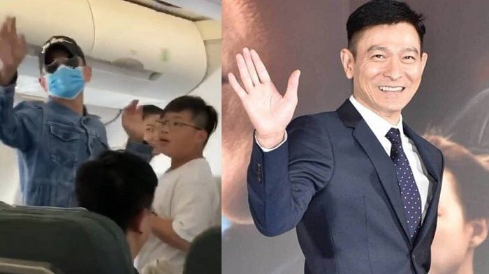Andy Lau kepergok ada di <a href='https://pontianak.tribunnews.com/tag/pesawat' title='pesawat'>pesawat</a> kelas ekonomi