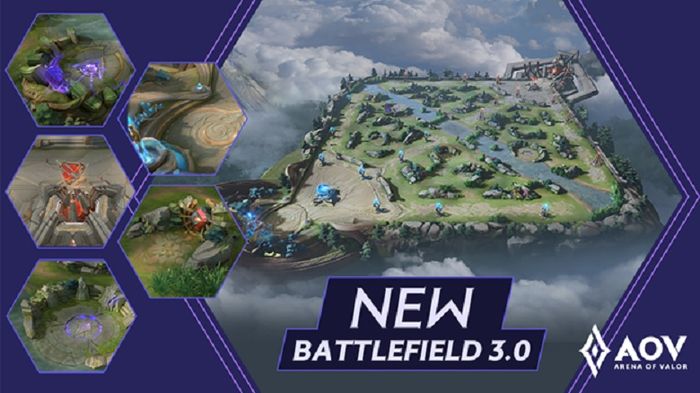 AOV Battlefield 3.0 telah hadir pada update Juli 2019.