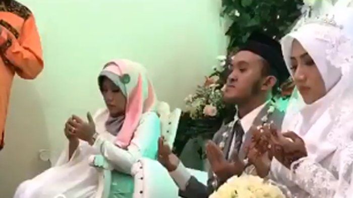 Foto pernikahan Caisar dan Intan