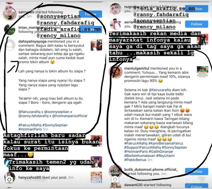 Fairuz A Rafiq menyesalkan permintaan maaf Galih Ginanjar yang tidak tulus. 