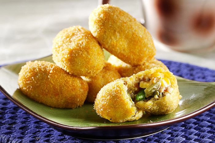 Kroket Daging Pedas dan Jagung