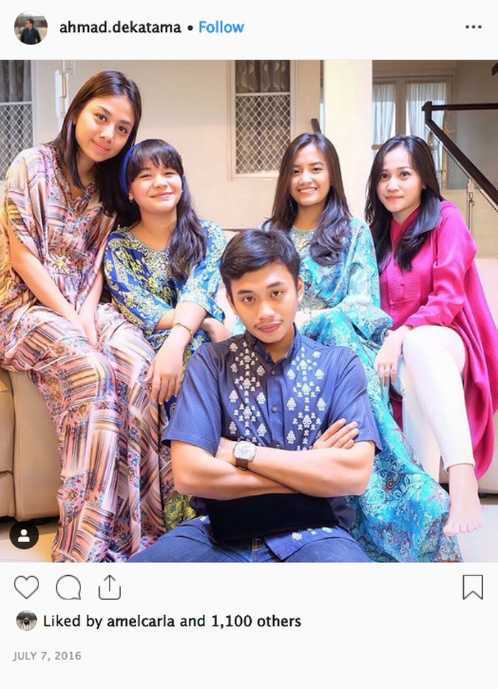 Ahmad Dekatama, Amel Carla, dan saudara mereka