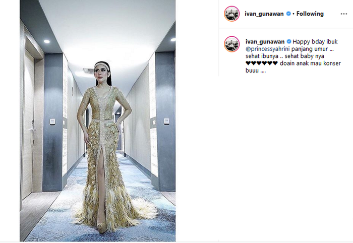 Ucapan Ivan Gunawan kepada Syahrini.