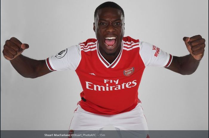 Arsenal gaet Nicolas Pepe secara resmi dari LOSC Lille pada 1 Agustus 2019.