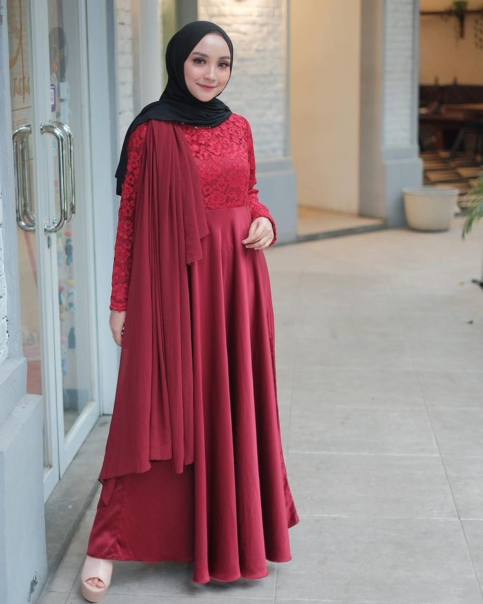 Baju Merah Maroon  Cocok Sama Jilbab  Warna  Apa Tips 