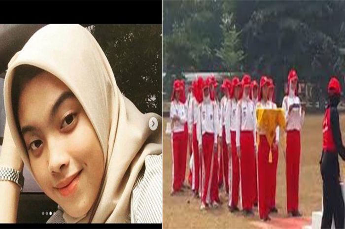 Aurellia dipersiapkan untuk menjadi pembawa baki di upacara 17 Agustus 2019.