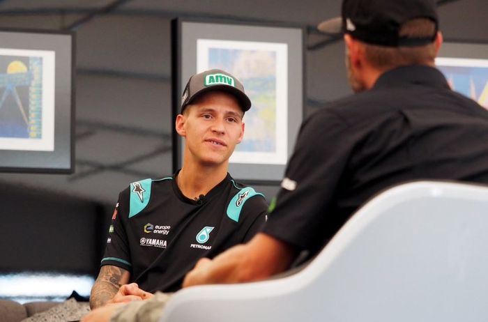 Pembalap Petronas Yamaha SRT, Fabio Quartararo dalam sebuah wawancara jelang MotoGP Republik Ceska 2019