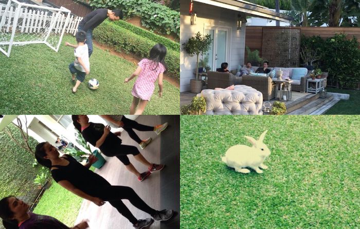 Taman di rumah Taufik Hidayat
