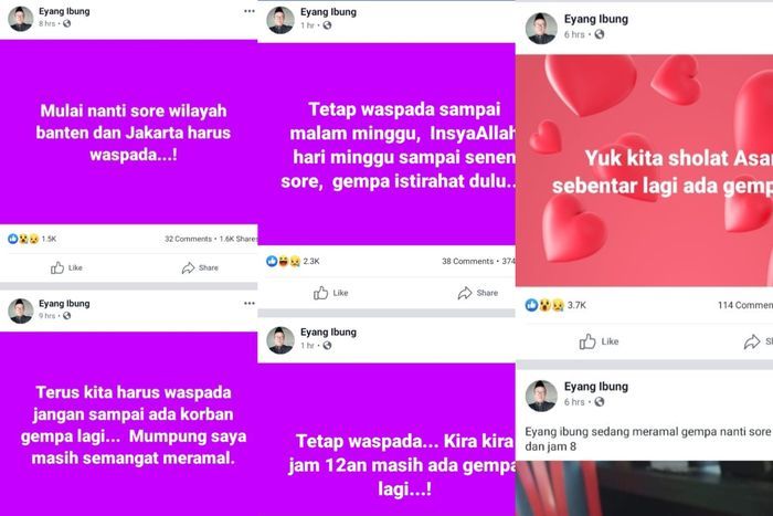 Postingan Eyang Ibung yang heboh di Twitter