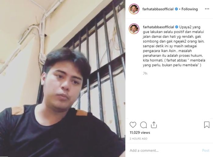 Video permintaan maaf terbaru Galih Ginanjar.