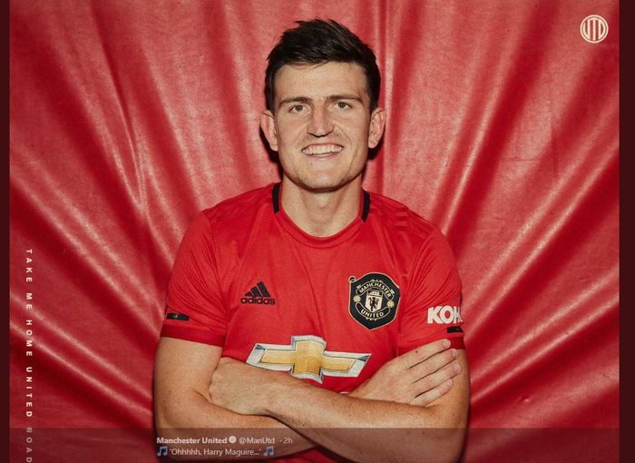 Harry Maguire direkrut Manchester United dari Leicester City, 5 Agustus 2019.