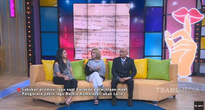 Barbie Kumalasari saat jadi bintang tamu Rumpi