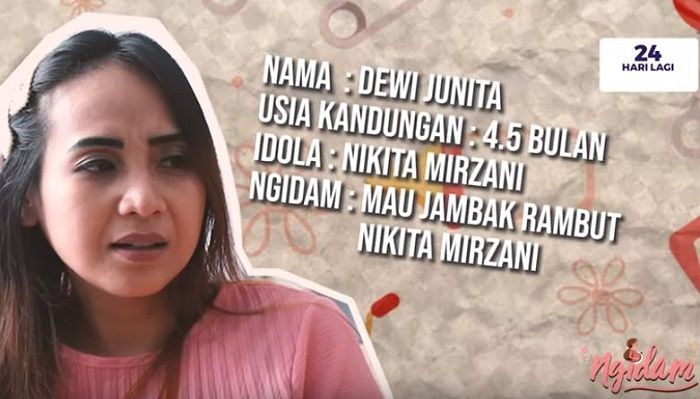 Perempuan yang ngidam ingin menjambak <a href='https://pontianak.tribunnews.com/tag/nikita-mirzani' title='Nikita Mirzani'>Nikita Mirzani</a>