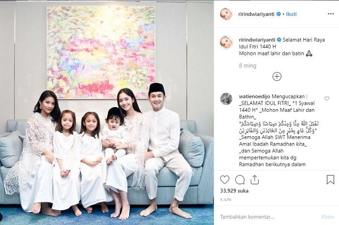Potret keluarga Ririn Dwi Ariyanti dan Aldi Bragi
