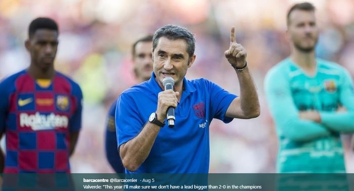 Mantan pelatih Barcelona dan Espanyol, Ernesto Valverde.