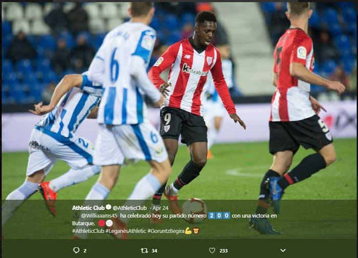 Penyerang Athletic Bilbao, Inaki Williams