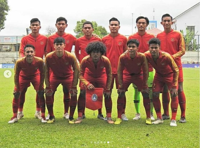 Timnas U-18 Indonesia di Piala AFF U-18 2019 Vietnam.