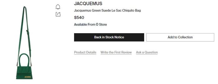 Harga tas Le Chiquito dari Jacquemus
