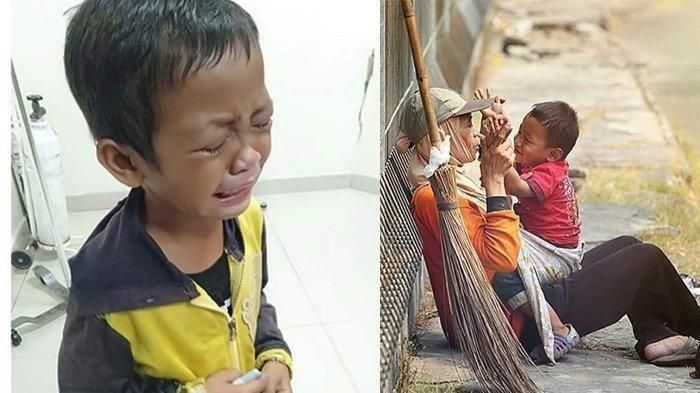 Foto viral anak kecil menangis di sebelah jenazah ibunya yang jadi korban tabrak lari sebelum perayaan Idul Adha buat pilu netizen.