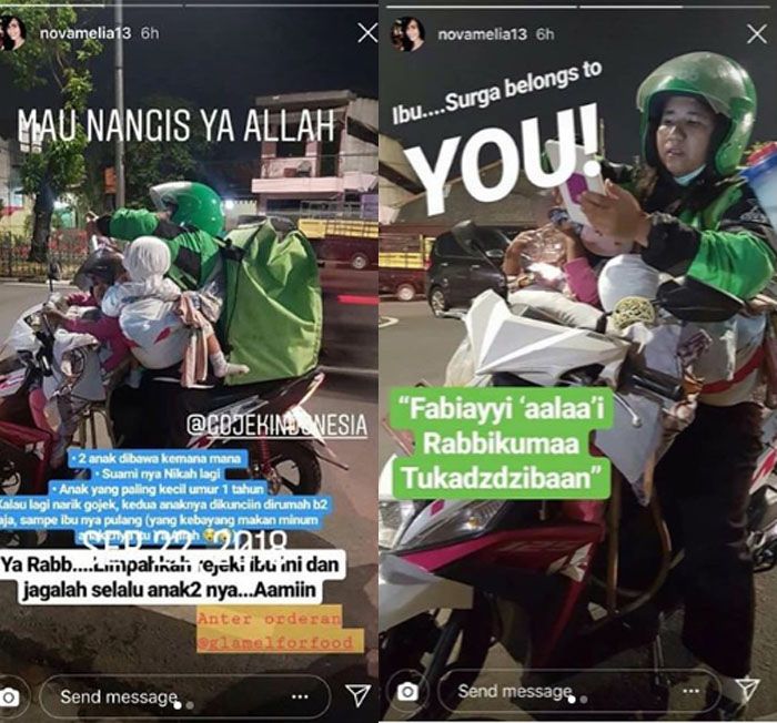 Rela bawa 2 anak sekaligus saat bekerja