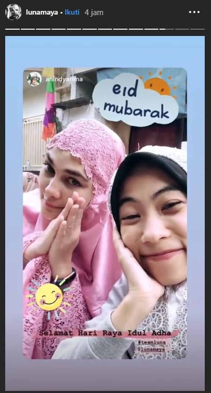 Luna Maya rayakan Idul Adha