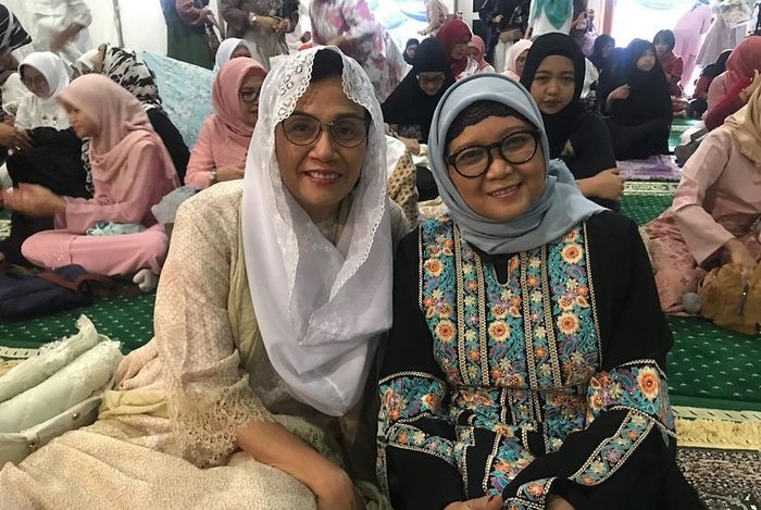 Kebersamaan Sri Mulyani dengan Retno Marsudi