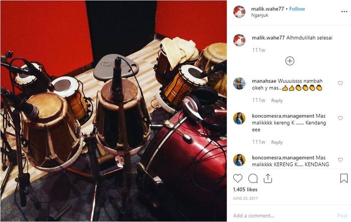 Beberapa koleksi kendang Cak Malik