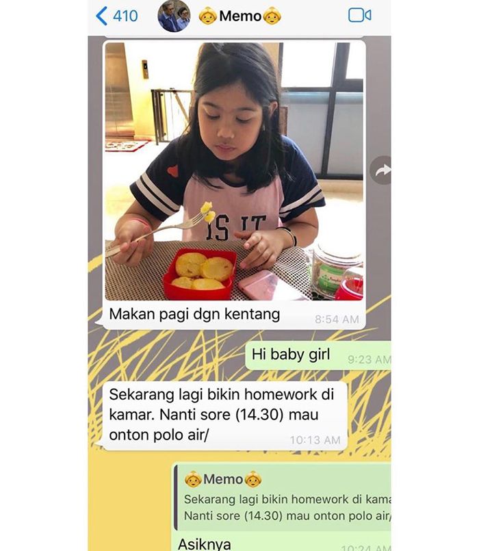 Isi pesan WhatsApp Ani Yuhdoyono dengan Annisa Pohan