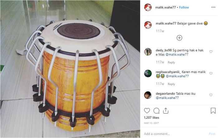 Kendang hasil rakitan Cak Malik