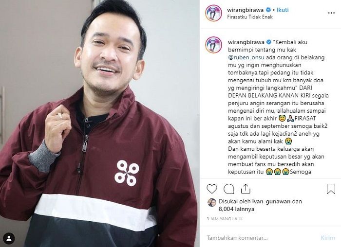Mimpi Buruk Wirang Birawa soal Ruben Onsu