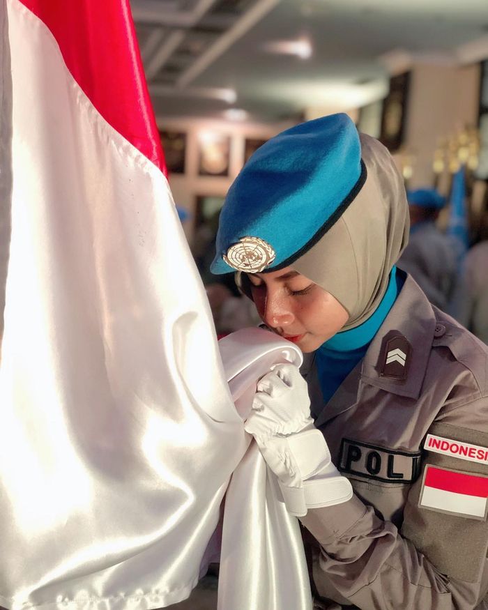Brigadir Satu Hikma Nur Syafa atau kerap disapa Briptu Imah.