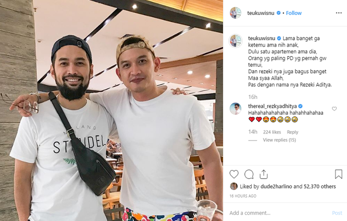 Teuku Wisnu bongkar karakter Rezky Aditya