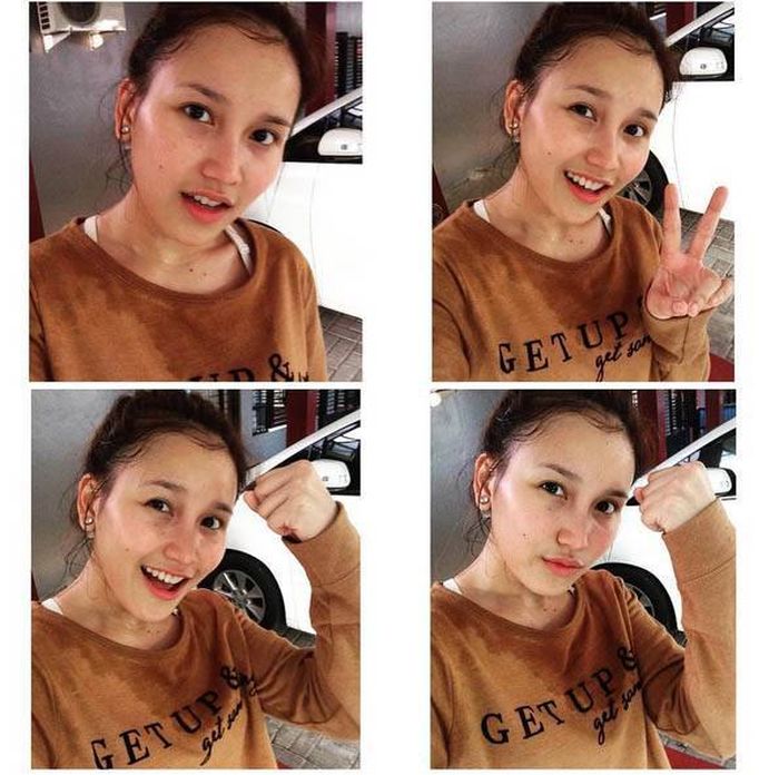 Wajah polos Ayu Ting Ting tanpa makeup